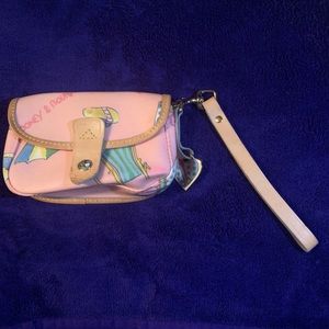Colorful Dooney & Bourke wristlet